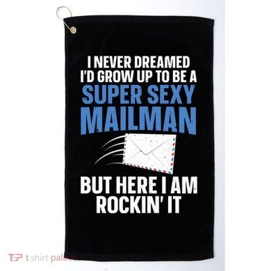 Cool Mailman Art For Postal Worker Post Office Mail Golf Towel