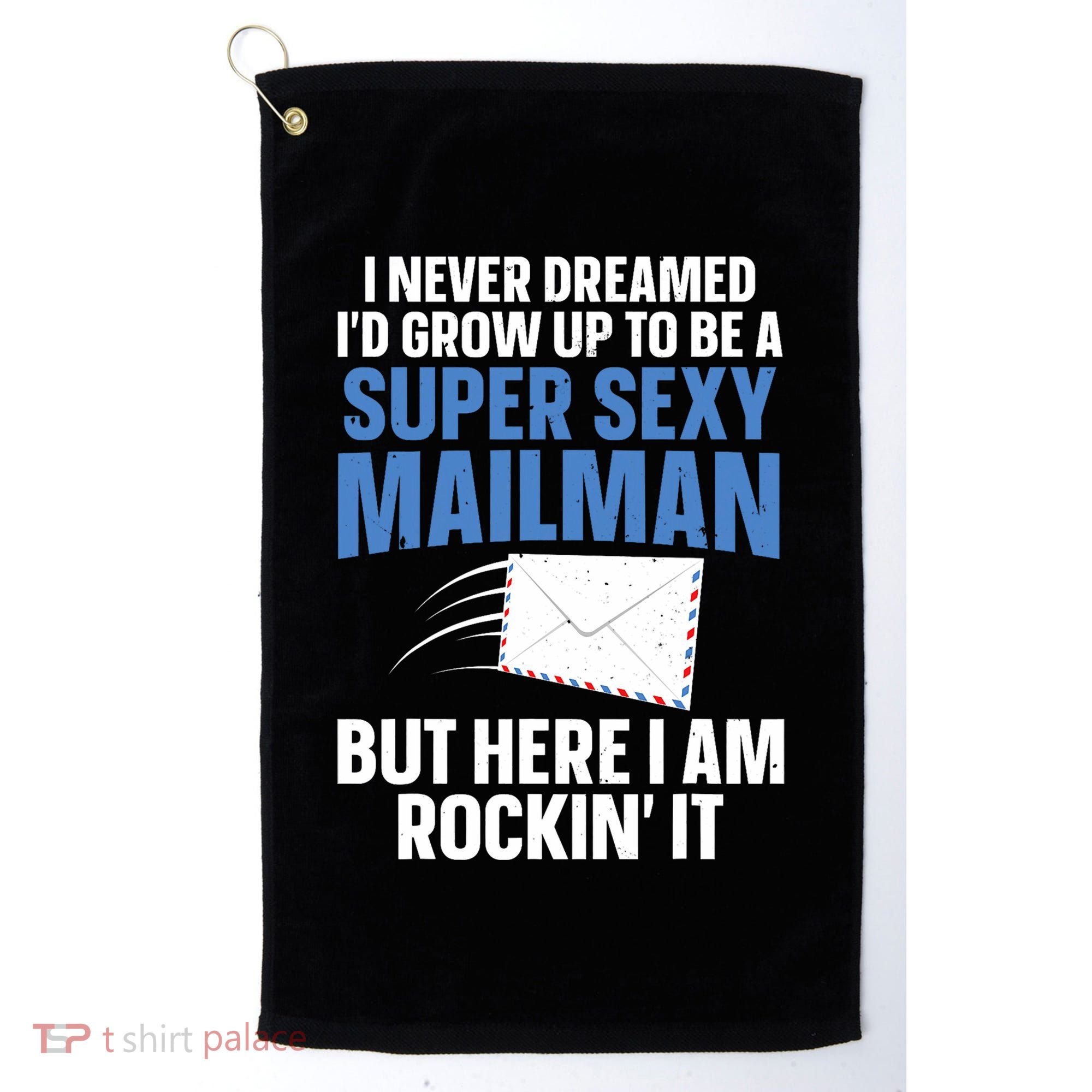 Cool Mailman Art For Postal Worker Post Office Mail Golf Towel