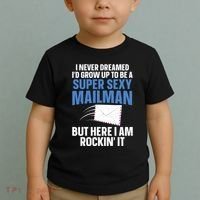 Cool Mailman Art For Postal Worker Post Office Mail Toddler T-Shirt thumb 2