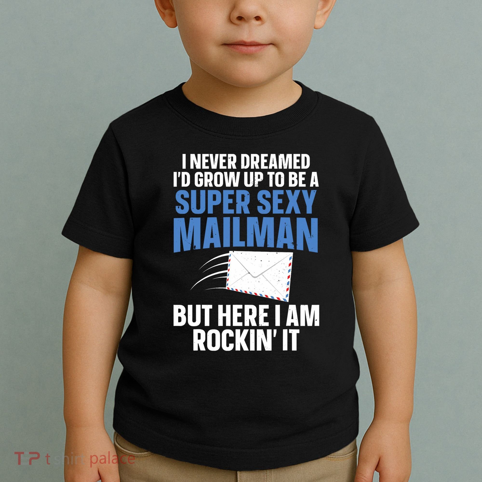 Cool Mailman Art For Postal Worker Post Office Mail Toddler T-Shirt
