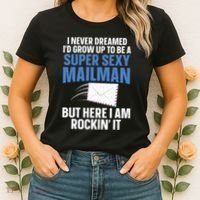 Cool Mailman Art For Postal Worker Post Office Mail Women's T-Shirt thumb 2