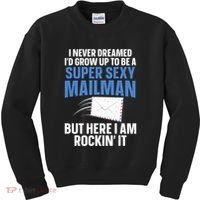 Cool Mailman Art For Postal Worker Post Office Mail Kids Sweatshirt thumb 0