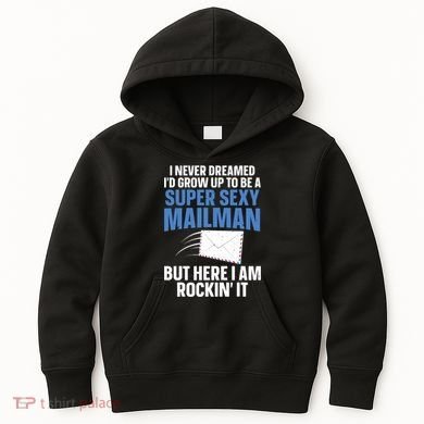 Cool Mailman Art For Postal Worker Post Office Mail Kids Hoodie