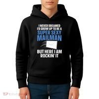 Cool Mailman Art For Postal Worker Post Office Mail Kids Hoodie thumb 4