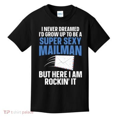 Cool Mailman Art For Postal Worker Post Office Mail Kids T-Shirt