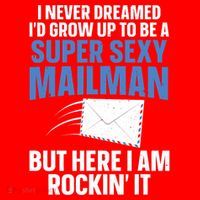 Cool Mailman Art For Postal Worker Post Office Mail Santa Hat thumb 1