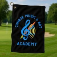 Conroe Music And Art Academy Golf Towel thumb 1