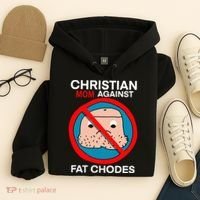 Christian Mom Against Fat Chodes Funny Jesus Hoodie thumb 4