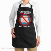 Christian Mom Against Fat Chodes Funny Jesus Apron thumb 2