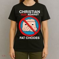Christian Mom Against Fat Chodes Funny Jesus T-Shirt thumb 4