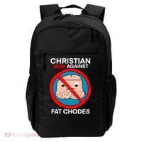 Christian Mom Against Fat Chodes Funny Jesus Backpack thumb 0