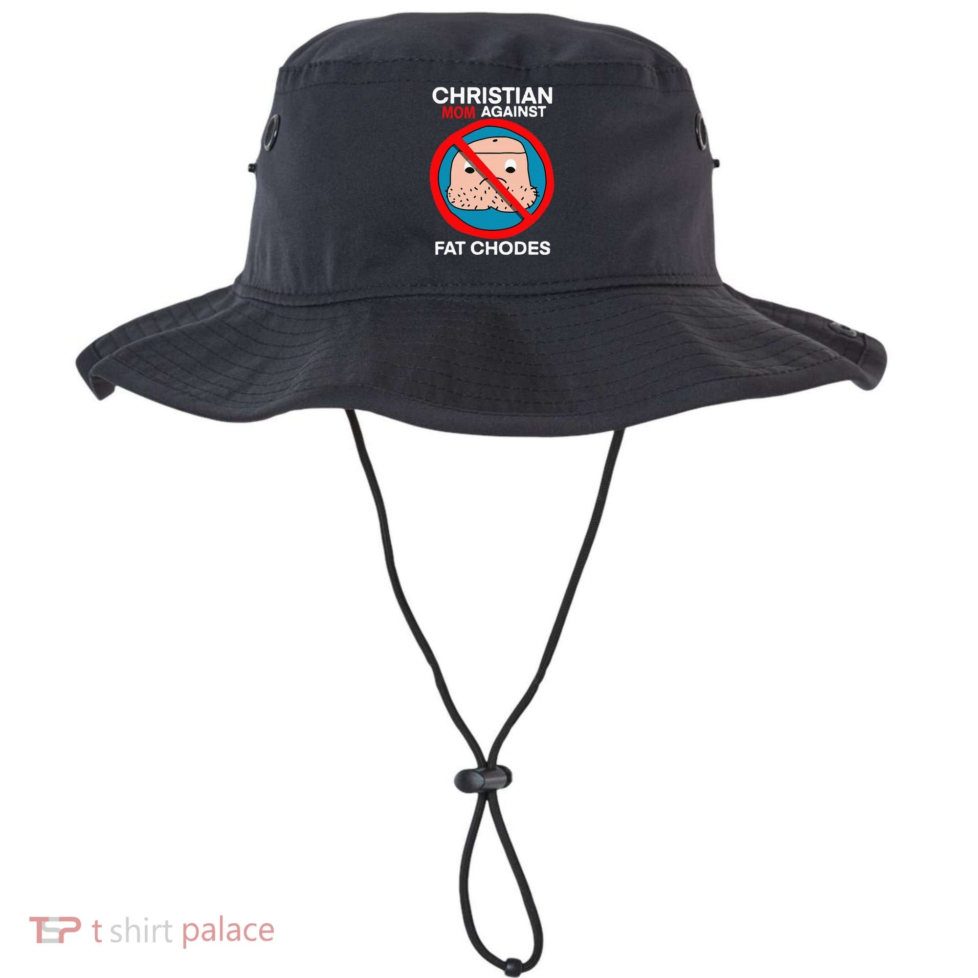 Christian Mom Against Fat Chodes Funny Jesus Bucket Hat