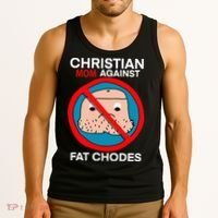 Christian Mom Against Fat Chodes Funny Jesus Tank Top thumb 3