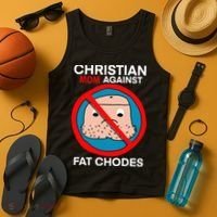 Christian Mom Against Fat Chodes Funny Jesus Tank Top thumb 4