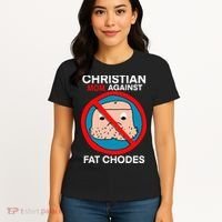 Christian Mom Against Fat Chodes Funny Jesus Women's T-Shirt thumb 4