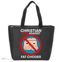 Christian Mom Against Fat Chodes Funny Jesus Tote Bag thumb 0