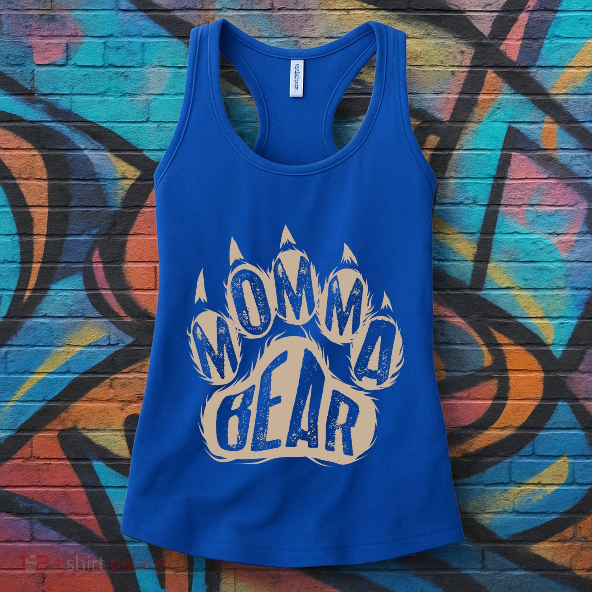 Cool Momma Bear Funny Wild Animal Lover Mothers Day Gift Women's Tank Top