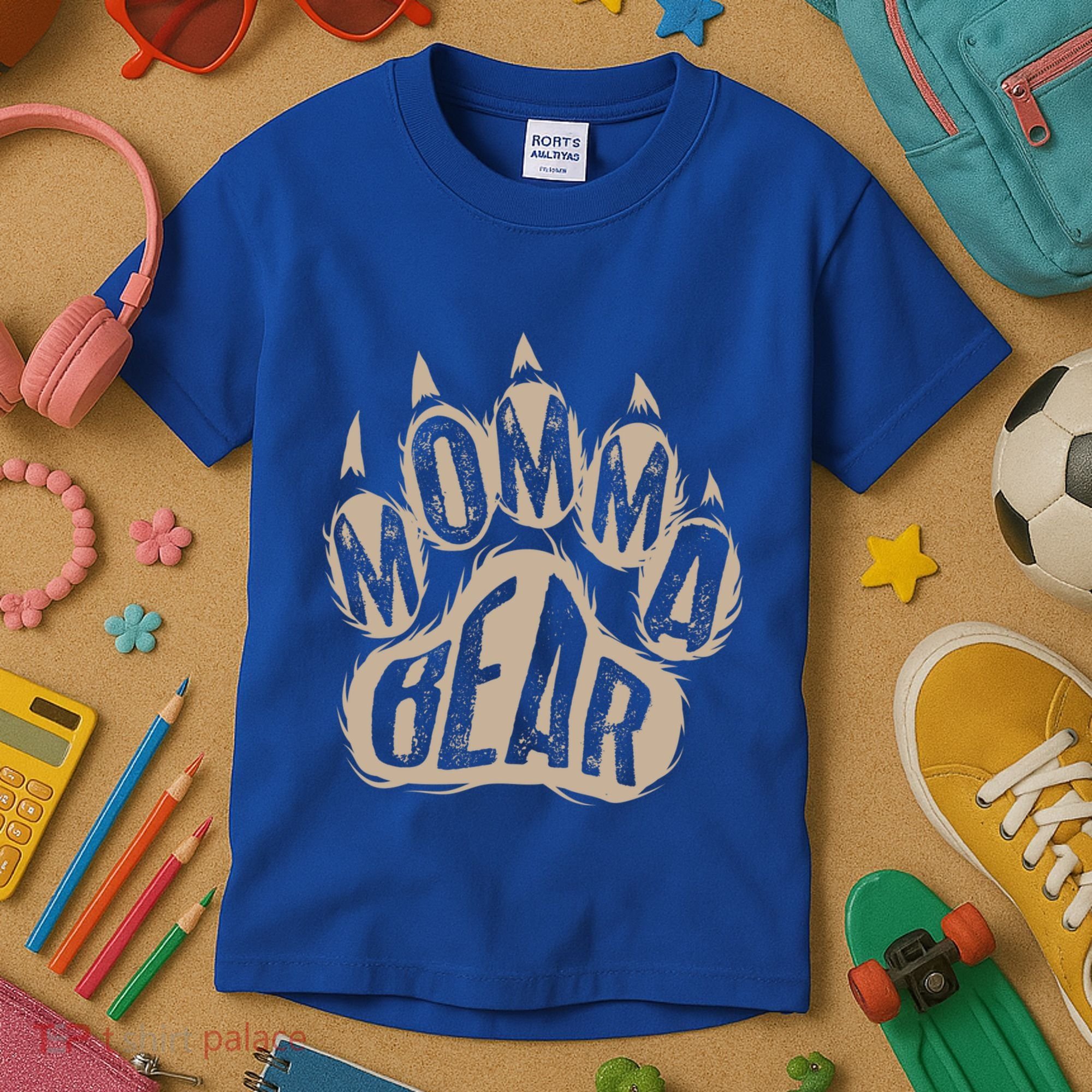 Cool Momma Bear Funny Wild Animal Lover Mothers Day Gift Kids T-Shirt