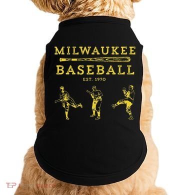 Classic Milwaukee Baseball Fan Retro Doggie Tank