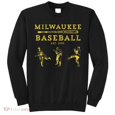 Classic Milwaukee Baseball Fan Retro Sweatshirt