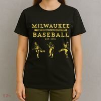 Classic Milwaukee Baseball Fan Retro T-Shirt thumb 4