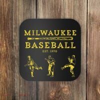 Classic Milwaukee Baseball Fan Retro Coaster thumb 0
