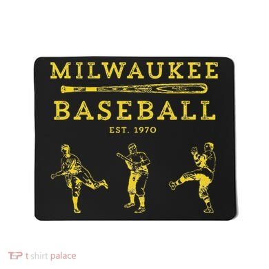 Classic Milwaukee Baseball Fan Retro Mousepad