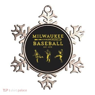 Classic Milwaukee Baseball Fan Retro Ornament