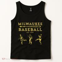 Classic Milwaukee Baseball Fan Retro Tank Top thumb 2