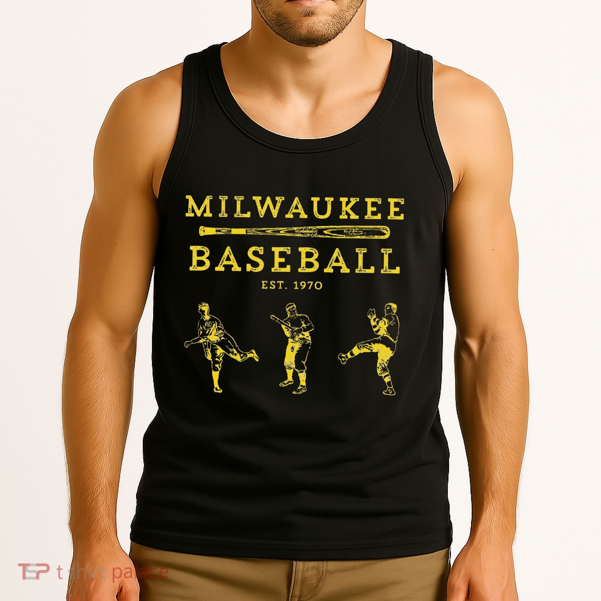 Classic Milwaukee Baseball Fan Retro Tank Top