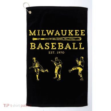 Classic Milwaukee Baseball Fan Retro Golf Towel