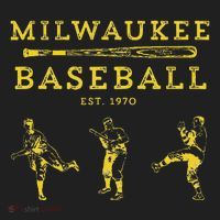Classic Milwaukee Baseball Fan Retro Golf Towel thumb 3