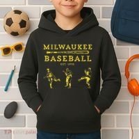 Classic Milwaukee Baseball Fan Retro Kids Hoodie thumb 2
