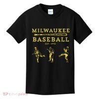Classic Milwaukee Baseball Fan Retro Kids T-Shirt thumb 0