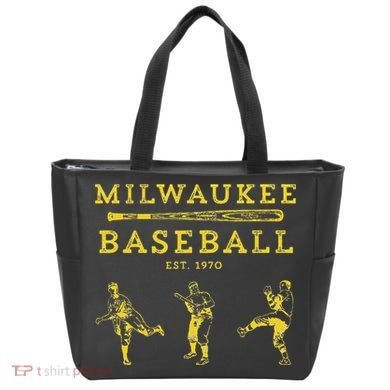 Classic Milwaukee Baseball Fan Retro Tote Bag