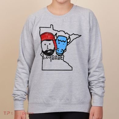 Cute Minnesota Babe Ox Paul Bunyan Women's Sweatshirt