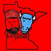 Cute Minnesota Babe Ox Paul Bunyan Santa Hat thumb 1