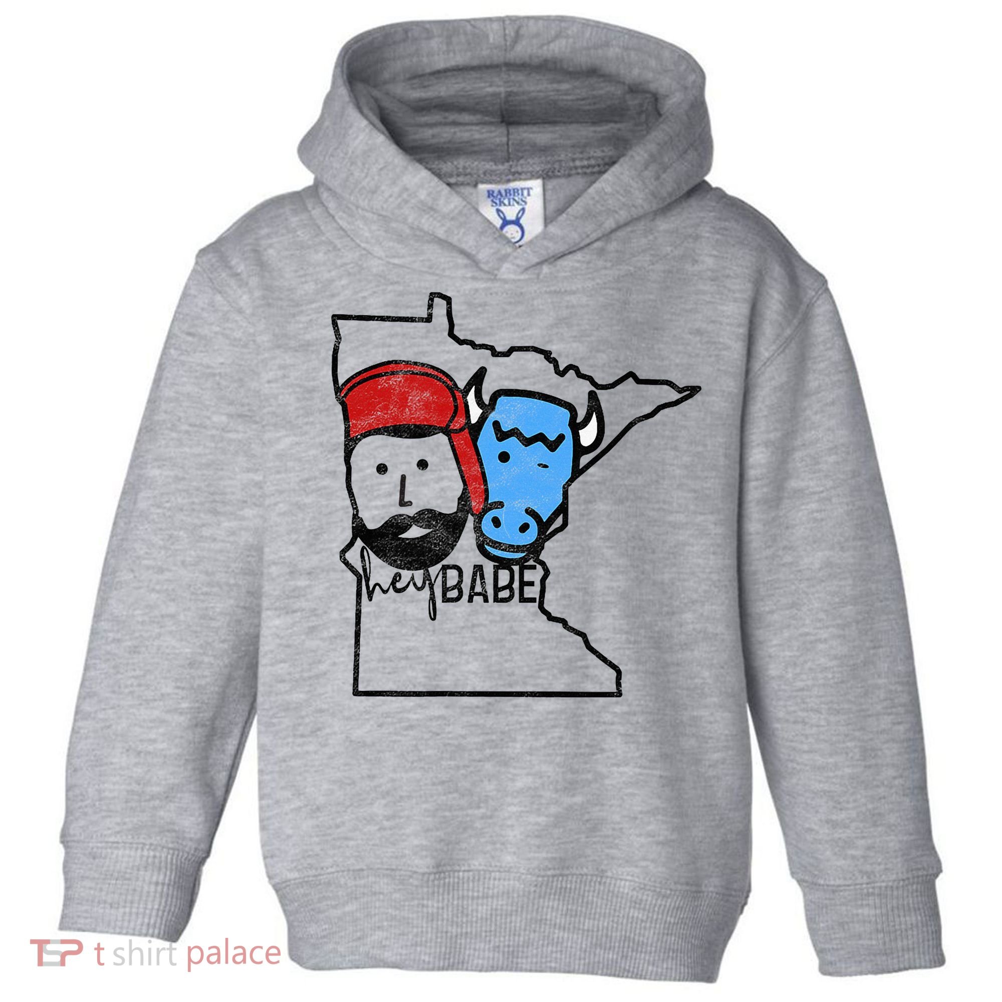 Cute Minnesota Babe Ox Paul Bunyan Toddler Hoodie