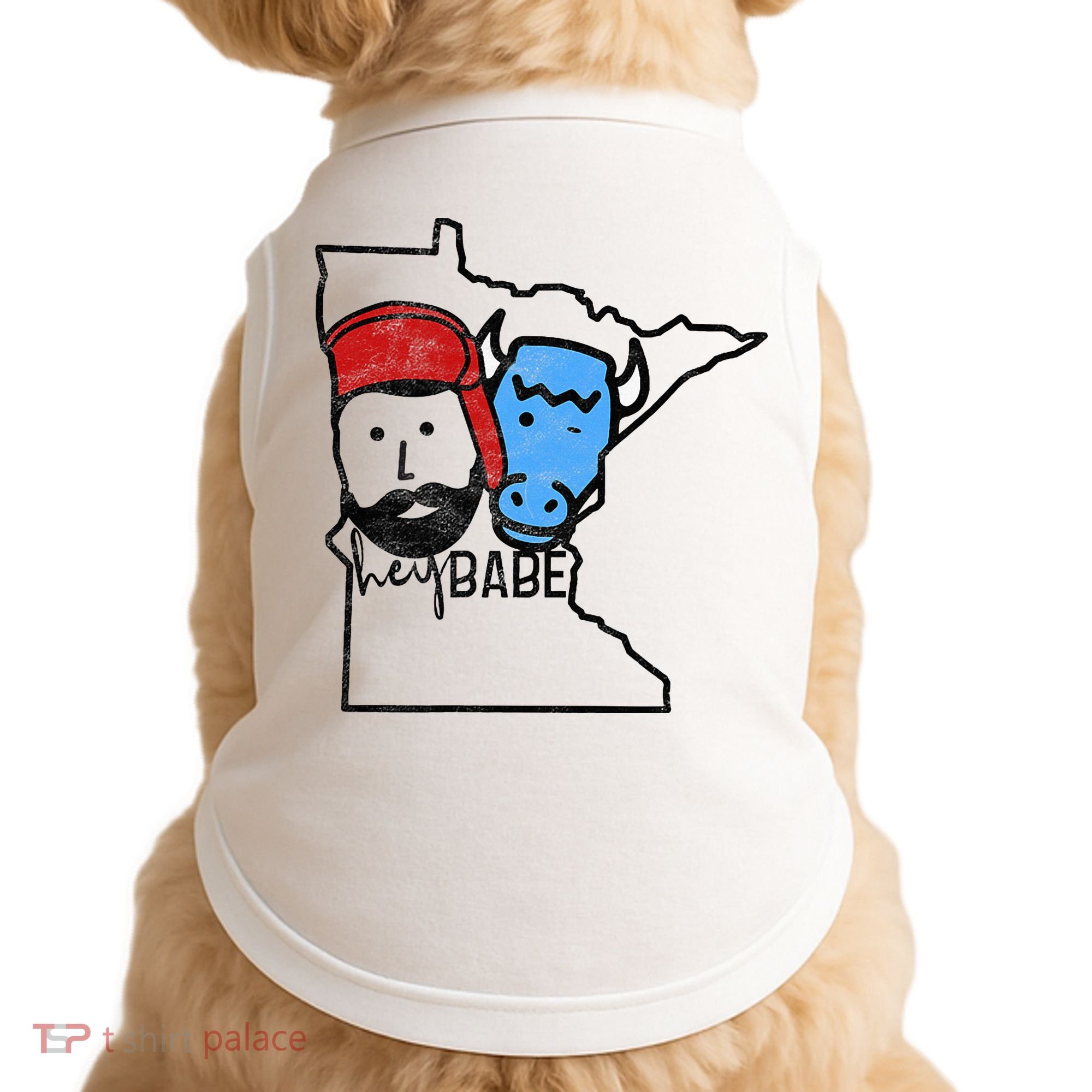 Cute Minnesota Babe Ox Paul Bunyan Doggie Tank