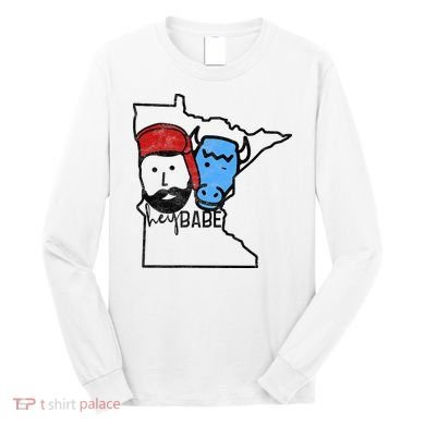 Cute Minnesota Babe Ox Paul Bunyan Long Sleeve Shirt