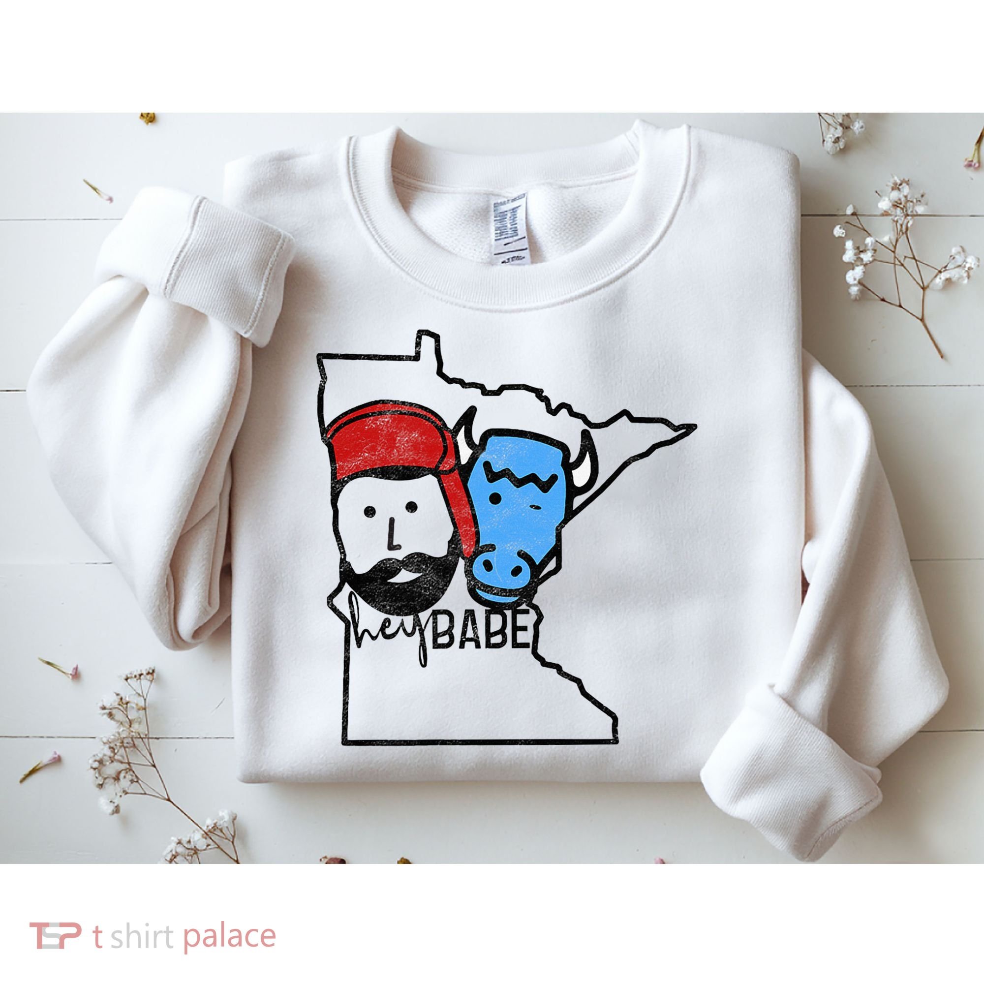 Cute Minnesota Babe Ox Paul Bunyan Sweatshirt