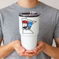 Cute Minnesota Babe Ox Paul Bunyan Tumbler thumb 2
