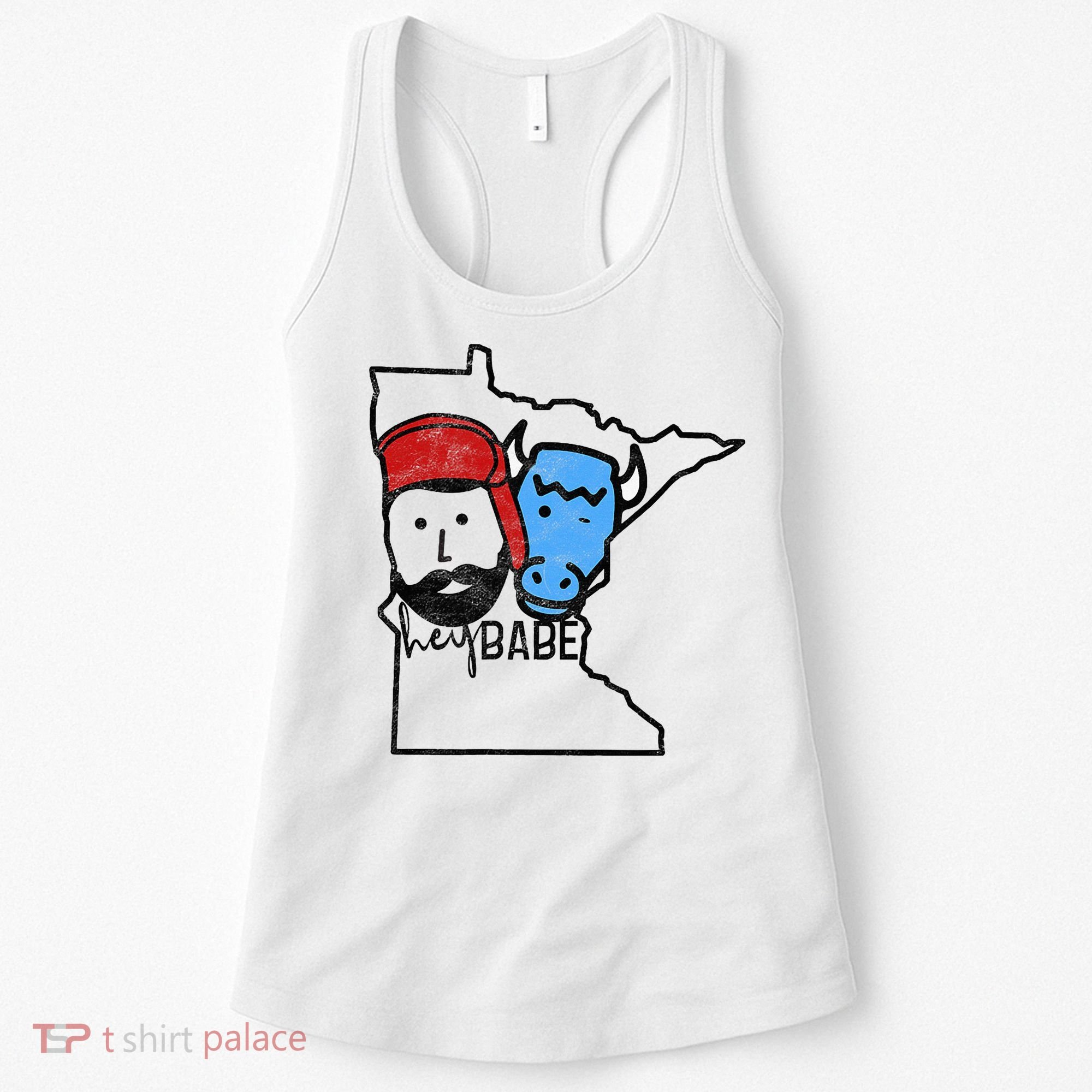 Cute Minnesota Babe Ox Paul Bunyan Women's Tank Top