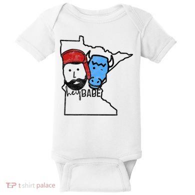 Cute Minnesota Babe Ox Paul Bunyan Baby Bodysuit