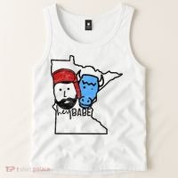 Cute Minnesota Babe Ox Paul Bunyan Tank Top thumb 2