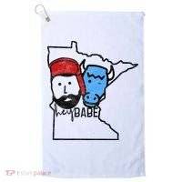 Cute Minnesota Babe Ox Paul Bunyan Golf Towel thumb 0
