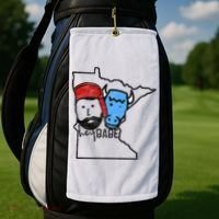 Cute Minnesota Babe Ox Paul Bunyan Golf Towel thumb 2