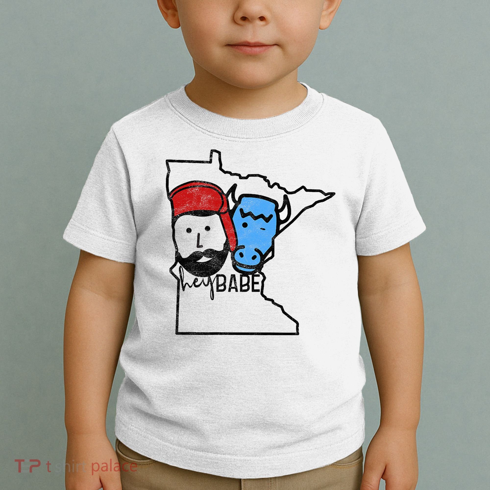 Cute Minnesota Babe Ox Paul Bunyan Toddler T-Shirt