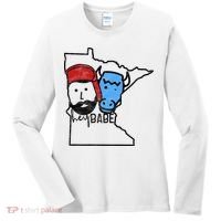 Cute Minnesota Babe Ox Paul Bunyan Women's Long Sleeve Shirt thumb 0