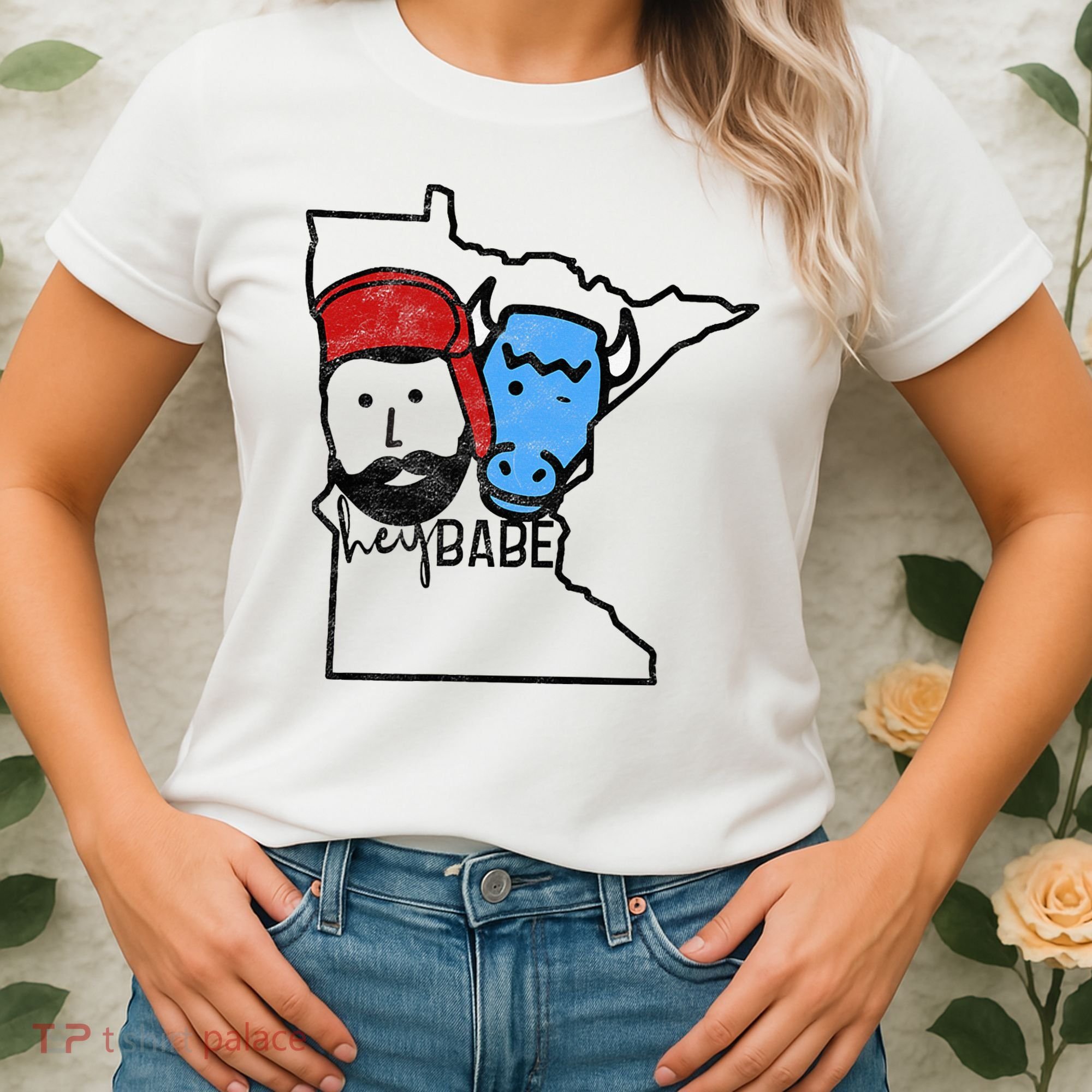 Cute Minnesota Babe Ox Paul Bunyan Women's T-Shirt